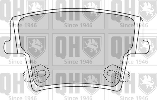 Quinton Hazell BP1534 - Brake Pad Set, disc brake autospares.lv