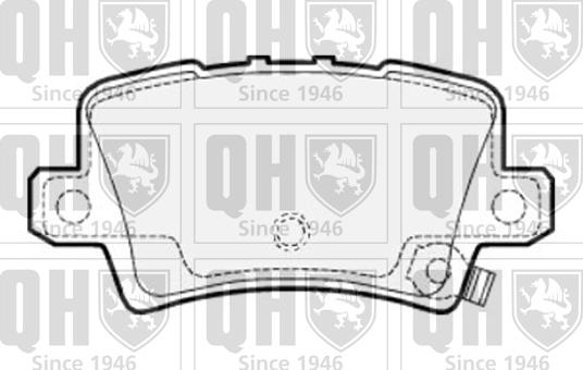 Quinton Hazell BP1536 - Brake Pad Set, disc brake autospares.lv