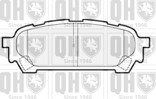 Quinton Hazell BP1531 - Brake Pad Set, disc brake autospares.lv