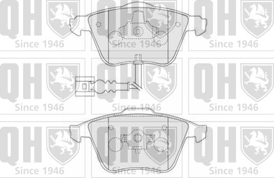 Quinton Hazell BP1533 - Brake Pad Set, disc brake autospares.lv