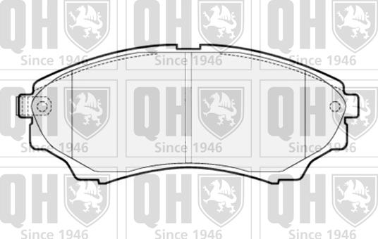 Quinton Hazell BP1523 - Brake Pad Set, disc brake autospares.lv