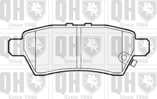 Quinton Hazell BP1527 - Brake Pad Set, disc brake autospares.lv