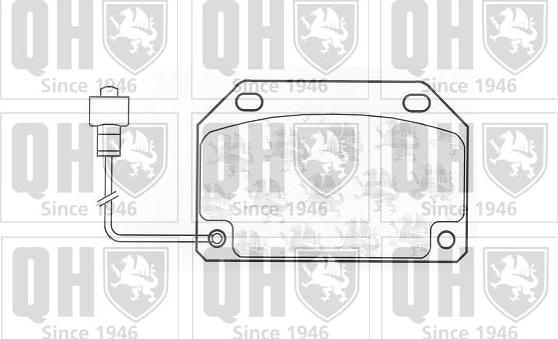 Quinton Hazell BP152 - Brake Pad Set, disc brake autospares.lv