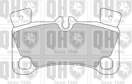 Quinton Hazell BP1571 - Brake Pad Set, disc brake autospares.lv