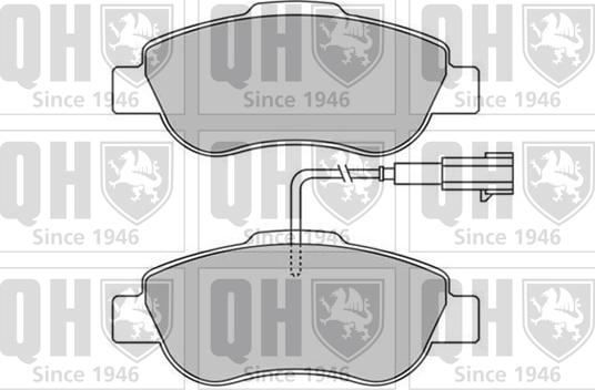 Quinton Hazell BP1577 - Brake Pad Set, disc brake autospares.lv