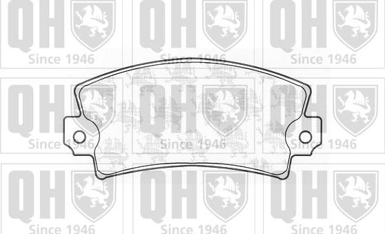 Quinton Hazell BP157 - Brake Pad Set, disc brake autospares.lv