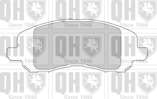 Quinton Hazell BP1695 - Brake Pad Set, disc brake autospares.lv