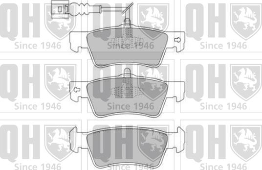 Quinton Hazell BP1698 - Brake Pad Set, disc brake autospares.lv