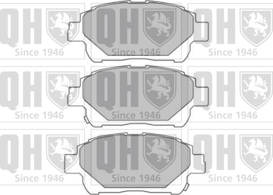 Quinton Hazell BP1692 - Brake Pad Set, disc brake autospares.lv