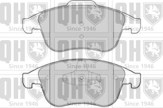 Quinton Hazell BP1644 - Brake Pad Set, disc brake autospares.lv