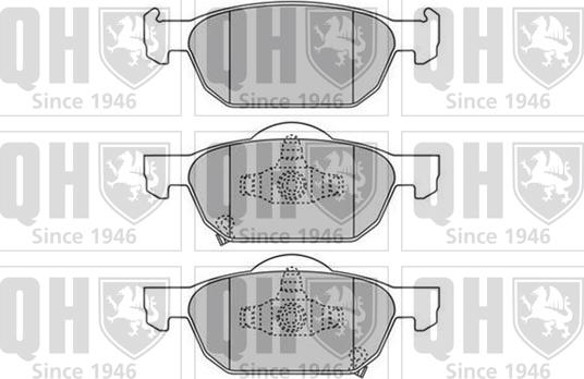 Quinton Hazell BP1658 - Brake Pad Set, disc brake autospares.lv