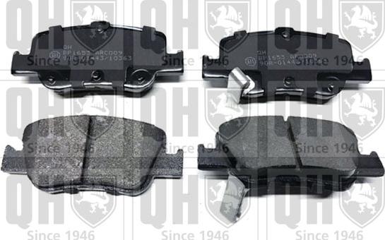 Quinton Hazell BP1653 - Brake Pad Set, disc brake autospares.lv