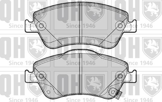 Quinton Hazell BP1652 - Brake Pad Set, disc brake autospares.lv