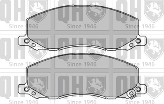 Quinton Hazell BP1668 - Brake Pad Set, disc brake autospares.lv