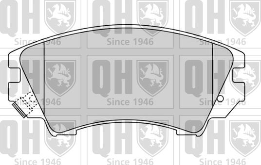 Quinton Hazell BP1662 - Brake Pad Set, disc brake autospares.lv