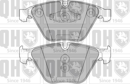 Quinton Hazell BP1605 - Brake Pad Set, disc brake autospares.lv