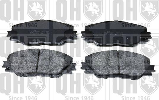 Quinton Hazell BP1601 - Brake Pad Set, disc brake autospares.lv