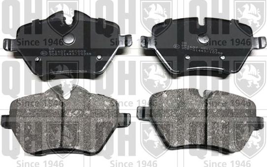 Quinton Hazell BP1607 - Brake Pad Set, disc brake autospares.lv