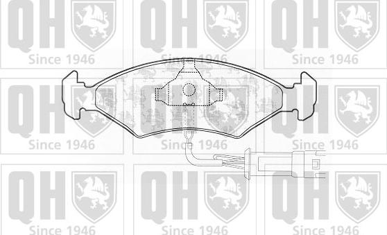 Quinton Hazell BP160 - Brake Pad Set, disc brake autospares.lv