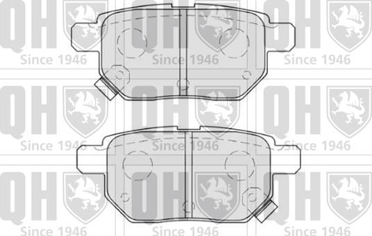 Quinton Hazell BP1619 - Brake Pad Set, disc brake autospares.lv