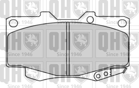 Quinton Hazell BP1616 - Brake Pad Set, disc brake autospares.lv