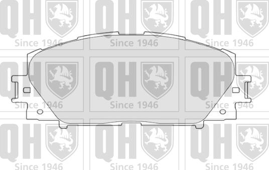 Quinton Hazell BP1682 - Brake Pad Set, disc brake autospares.lv