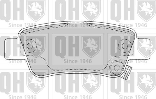 Quinton Hazell BP1633 - Brake Pad Set, disc brake autospares.lv