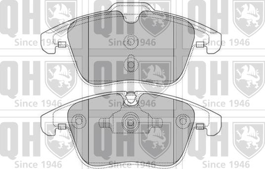 Quinton Hazell BP1629 - Brake Pad Set, disc brake autospares.lv