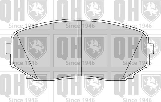 Quinton Hazell BP1626 - Brake Pad Set, disc brake autospares.lv