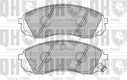 Quinton Hazell BP1628 - Brake Pad Set, disc brake autospares.lv