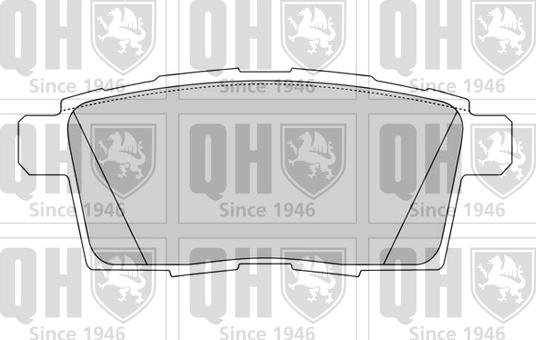 Quinton Hazell BP1627 - Brake Pad Set, disc brake autospares.lv