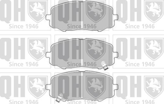 Quinton Hazell BP1670 - Brake Pad Set, disc brake autospares.lv