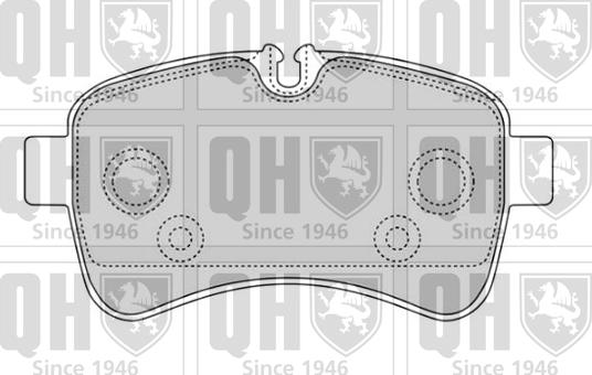 Quinton Hazell BP1672 - Brake Pad Set, disc brake autospares.lv