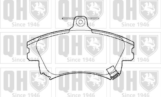 Quinton Hazell BP1099 - Brake Pad Set, disc brake autospares.lv