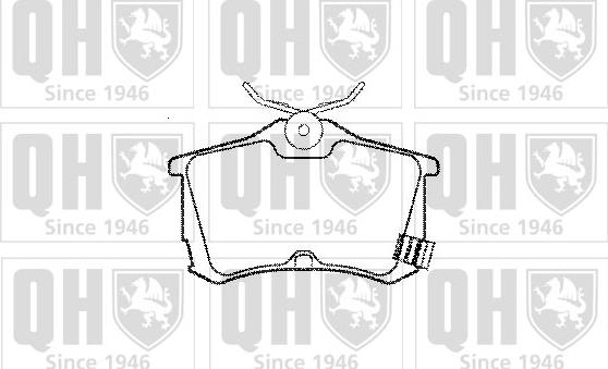 Quinton Hazell BP1093 - Brake Pad Set, disc brake autospares.lv