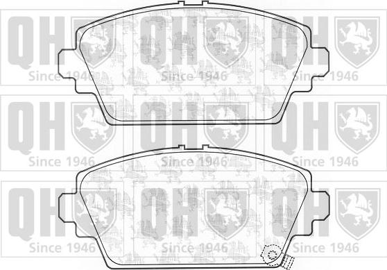 Quinton Hazell BP1092 - Brake Pad Set, disc brake autospares.lv