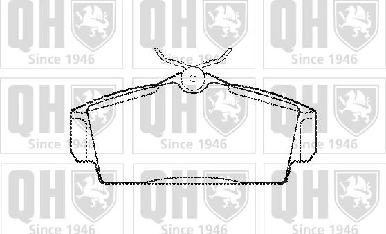 Quinton Hazell BP1097 - Brake Pad Set, disc brake autospares.lv