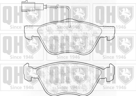 Quinton Hazell BP1048 - Brake Pad Set, disc brake autospares.lv