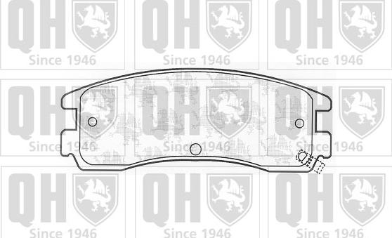 Quinton Hazell BP1042 - Brake Pad Set, disc brake autospares.lv