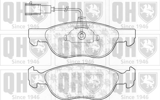 Quinton Hazell BP1047 - Brake Pad Set, disc brake autospares.lv