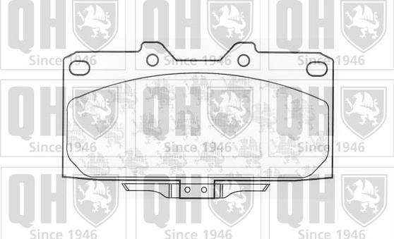 Quinton Hazell BP1054 - Brake Pad Set, disc brake autospares.lv