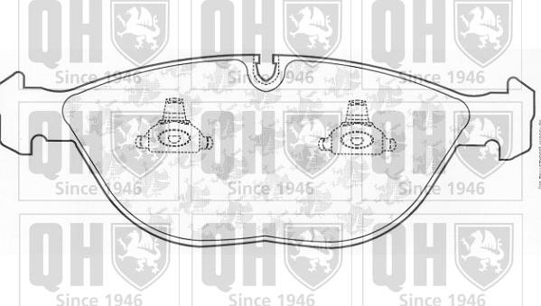 Quinton Hazell BP1053 - Brake Pad Set, disc brake autospares.lv