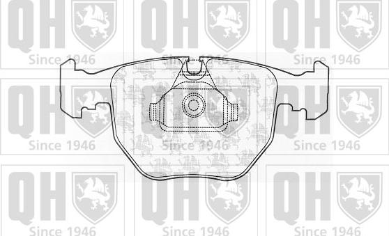 Quinton Hazell BP1052 - Brake Pad Set, disc brake autospares.lv