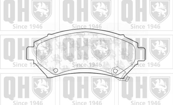 Quinton Hazell BP1066 - Brake Pad Set, disc brake autospares.lv