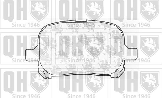 Quinton Hazell BP1060 - Brake Pad Set, disc brake autospares.lv