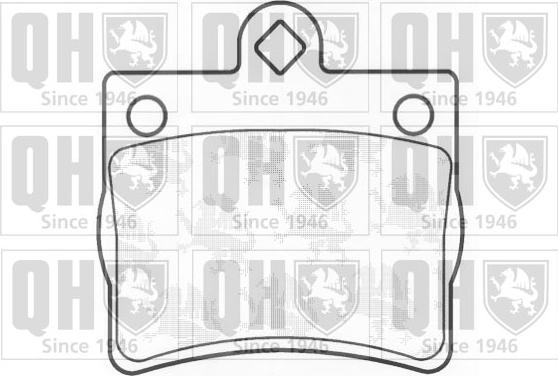 Quinton Hazell BP1062 - Brake Pad Set, disc brake autospares.lv