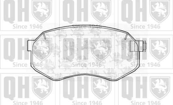 Quinton Hazell BP1001 - Brake Pad Set, disc brake autospares.lv