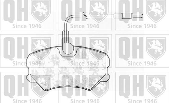 Quinton Hazell BP1007 - Brake Pad Set, disc brake autospares.lv