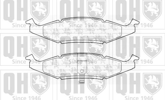 Quinton Hazell BP1034 - Brake Pad Set, disc brake autospares.lv