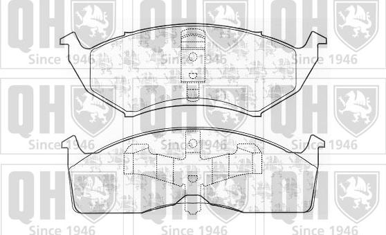 Quinton Hazell BP1031 - Brake Pad Set, disc brake autospares.lv